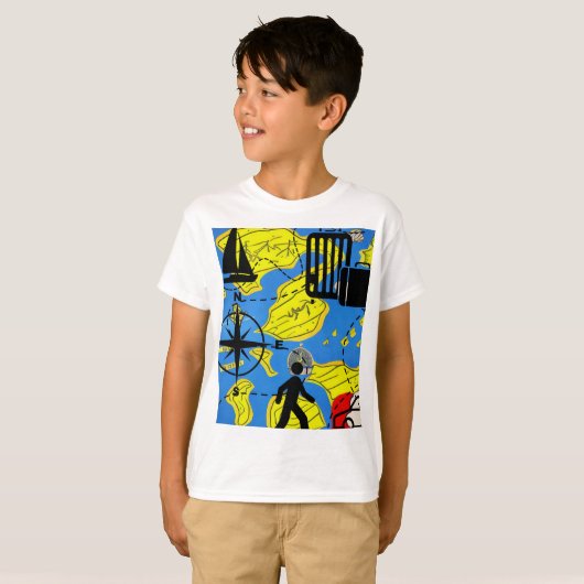 Wereldreiziger T-shirt (Voorkant volledig)