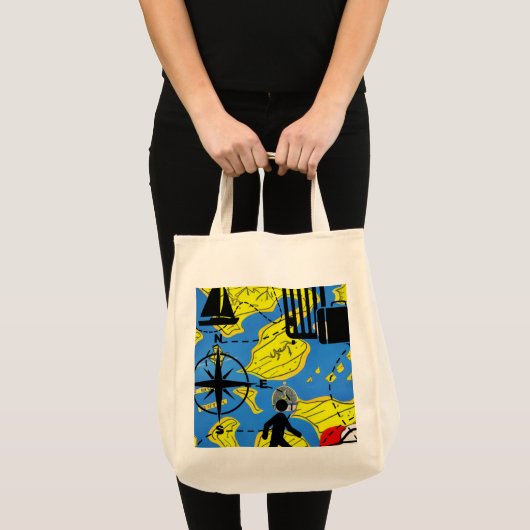 Wereldreiziger Tote Bag (Voorkant (product))