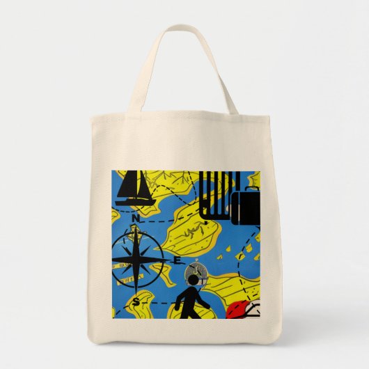 Wereldreiziger Tote Bag (Voorkant)