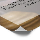 Wereldreiziger viering van het leven, begrafenisfo poster (Hoek)