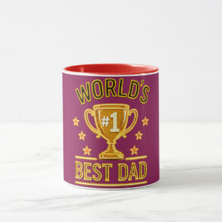 Werelds #1 Beste Vader Cadeau – Unieke Vaderdag Mok