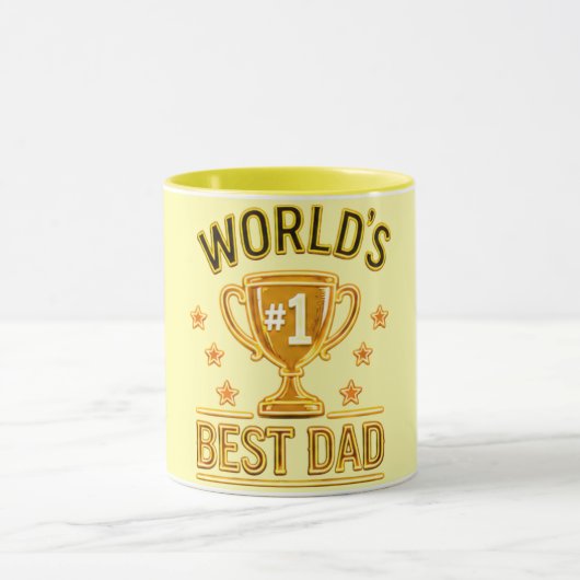 Werelds #1 Beste Vader Cadeau – Unieke Vaderdag Mok (Midden)
