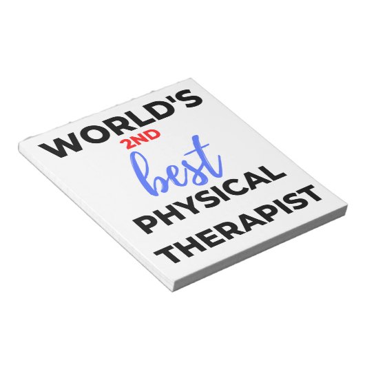 Werelds 2e beste fysiotherapeut 2 notitieblok (Schuin)