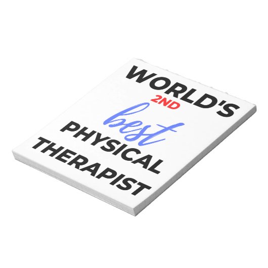 Werelds 2e beste fysiotherapeut 2 notitieblok (Linkerzijde)