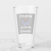 Werelds 2e Beste Fysiotherapeut Glas (Achterkant)