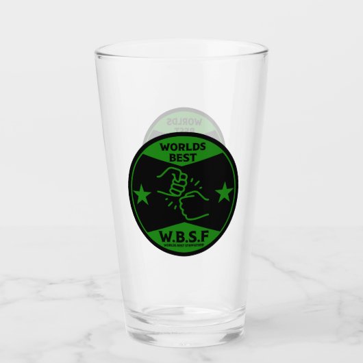 WERELDS BEESTE STIEFVADEr Glas (Voorkant)