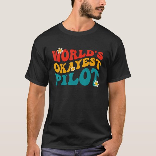 Werelds Best Oké Piloot T-shirt (Voorkant)