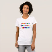 Werelds Beste Abuela Felle Kleuren T-shirts (Voorkant volledig)
