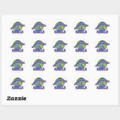Werelds Beste Abuela Ronde Sticker (Vel)