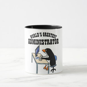 Werelds Beste ADMINISTRATOR ADMIN Cadeaus Pinguïn Mok