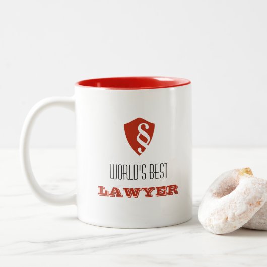Werelds Beste Advocaat Jurist Mok (Met donut)