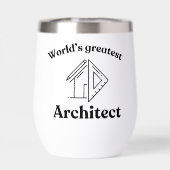 Werelds Beste Architect Persoonlijke Naam Typograf (Achterkant)