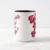 'Werelds beste baas dame' Tweekleurige Koffiemok (Center)