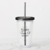Werelds Beste Baas Grappig Acryl Drinkbeker (Voorkant)