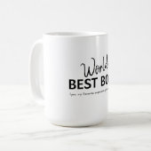 Werelds Beste Baas Grappig Cadeau Koffiemok (Voorkant links)