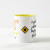 Werelds Beste Baas Mok | Aangepaste Naam Initiaal (Center)