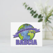 Werelds Beste Babcia Briefkaart (Staand voorkant)