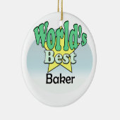 Werelds beste Bakker Keramisch Ornament (Rechts)