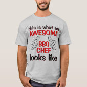 Werelds beste beste meest Geweldige BBQ-chef T-shirt (Voorkant)