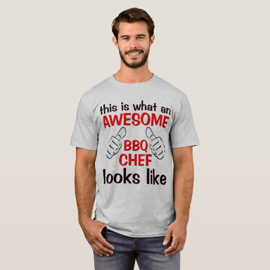 Werelds beste beste meest Geweldige BBQ-chef T-shirt (Voorkant volledig)