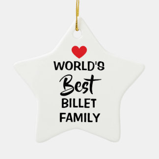 Werelds Beste Billet Familie Hangend Ornament