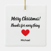 Werelds Beste Billet Moeder Custom Kerstmis  Keramisch Ornament (Achterkant)