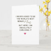 Werelds Beste Bonus Moeder Citaat Kaart (Gele Bloem)