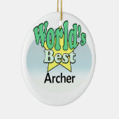 Wereld's beste Boogschutter Keramisch Ornament (Rechts)