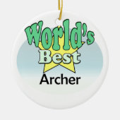 Wereld's beste Boogschutter Keramisch Ornament (Voorkant)