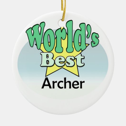 Wereld's beste Boogschutter Keramisch Ornament (Voorkant)