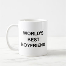 Werelds Beste Boyfriend Grappige Quote met Zwarte