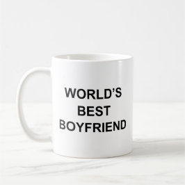 Werelds Beste Boyfriend Grappige Quote met Zwarte Koffiemok