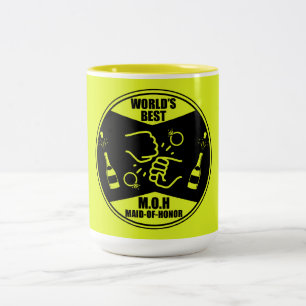 Werelds Beste Bruidsmeisje Tweekleurige Koffiemok