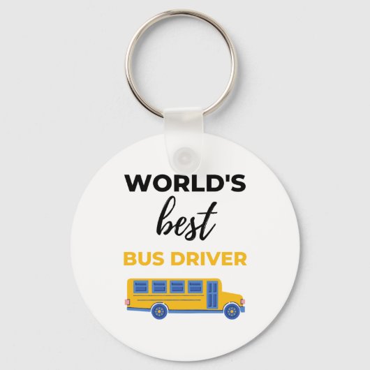 Werelds Beste Buschauffeur bl Sleutelhanger (Voorkant)