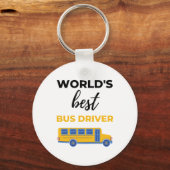 Werelds Beste Buschauffeur bl Sleutelhanger (Voorkant)