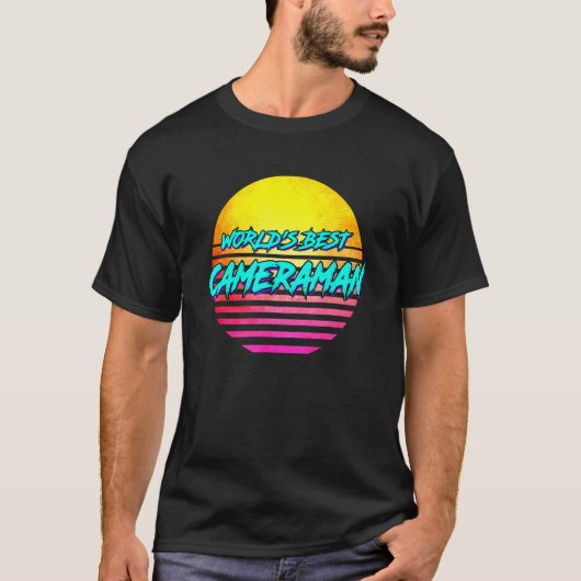 Werelds Beste Cameraman Idee T-shirt (Voorkant)
