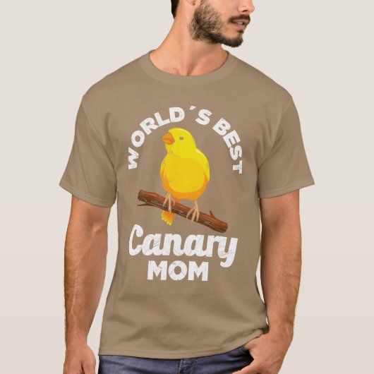 Werelds Beste Canarische Moeder Vogelliefhebber Mo T-shirt (Voorkant)