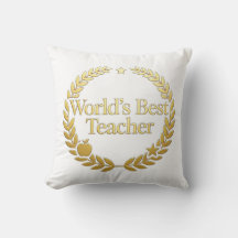 Werelds Beste Docent Gouden Lauwerkrans Muurklok