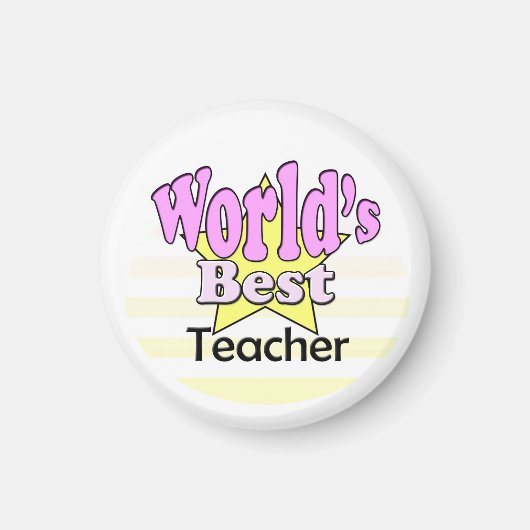 Werelds Beste Docent (Vrouw) Magneet (Voorkant)