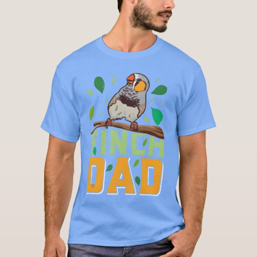 Werelds beste Finch Dad Finches Dad Vogelliefhebbe T-shirt (Voorkant)