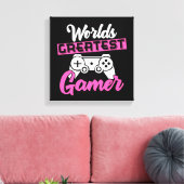 Werelds Beste Gamer Canvas Print (Insitu (Woonkamer))