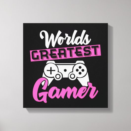 Werelds Beste Gamer Canvas Print (Voorkant)