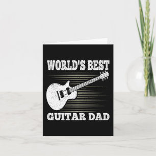 Werelds beste gitaar vader grappige gitarist vader kaart