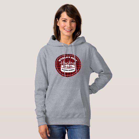 Werelds Beste Hockey Moeder Hoodie (Voorkant volledig)
