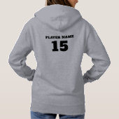 Werelds Beste Hockey Moeder Hoodie (Achterkant)