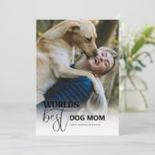 Werelds Beste Hond Moeder Feestdagenkaart (Staand voorkant)