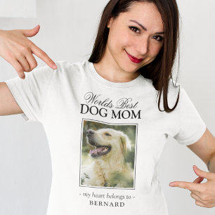 Werelds beste hond moeder huisdier foto t-shirt
