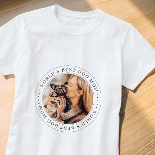 Werelds Beste Hond Moeder Klassieke Eenvoudige Fot T-shirt