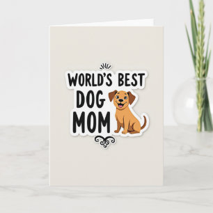 Werelds Beste Hond Moeder Kunstkaart Kaart