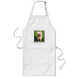 Werelds Beste Hond Moeder Pootafdrukken Dierenfoto Lang Schort